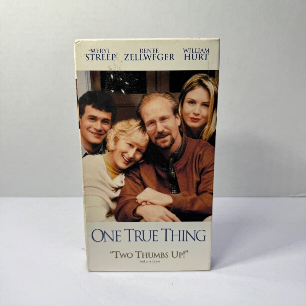 One True Thing VHS‎ 1998 Meryl Streep Renee Zellweger William Hurt Drama Movie
